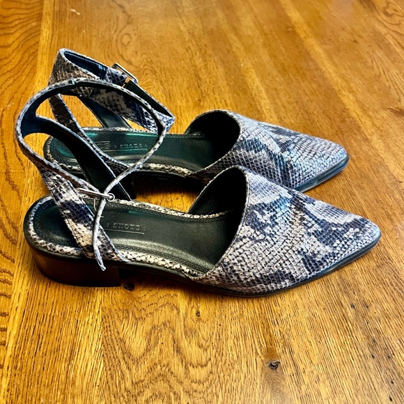 ASOS Python Print Low Heels, Size 8.5 - Picture 3 of 11